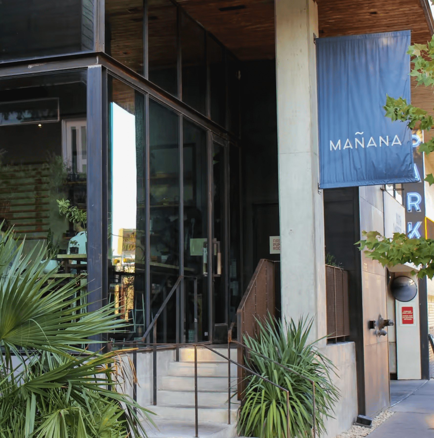 Exterior of Mañana restaurant in South Congress Austin